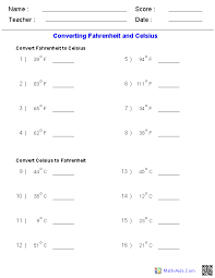 Measurement Worksheets Dynamically Created Measurement