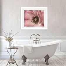 Bathroom Wall Decor Dusty Pink Wall Art