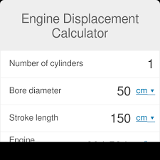 Engine Displacement Calculator