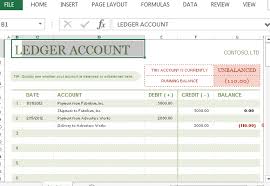 T Account Ledger Template For Excel