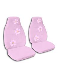 Cute Pink Daisies Car Seat Covers