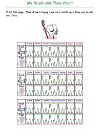 Teeth Cleaning Chart For Kids Teeth Brushing Chart