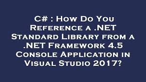 net framework 4 5 console application