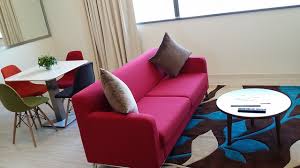 Red Leather Sofa Pallucci Furniture