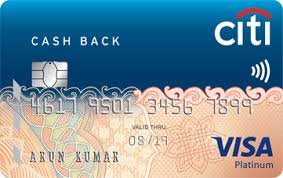 citi cash back credit card india the