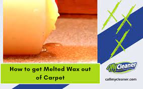 how to get melted wax out of carpet