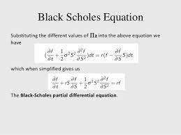 What Is The Black Scholes Partial