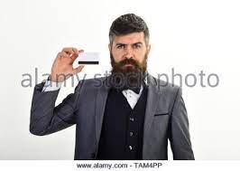 Check spelling or type a new query. Businessman With Beard Holds Credit Card Banker Trust In Safety And Reliability Of Banking System Banking Concept Man In Formal Suit Holds Plastic Stock Photo Alamy