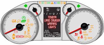 toyota land cruiser dashboard warning