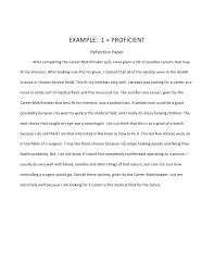 Sample reflection paper revising a sample reflection paper can help you draft an effective reflection essay. Examples Of Reflections