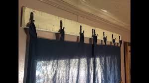 Decorative traverse rods come in many styles from classic to contemporary. Homemade Rustic Curtain Hanger Youtube