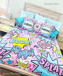 personalized girls bedding superhero