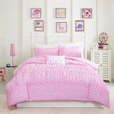 Cozy Chic Fun Pink White Ruffled Tufted
