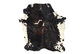 black white cowhide rug special