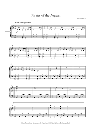Look below in the description box for free sheet music! David Bruce Pirates Of The Aegean Sheet Music For Piano 8notes Com