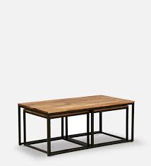 Novre Solid Wood Coffee Table Set
