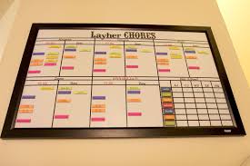 Magnetic Chore Charts For Multiple Children Dry Erase