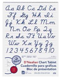 Pacon Dnealian Cursive Chart Tablet 24 X 32 Inches 2 Inch Ruled 25 Sheets