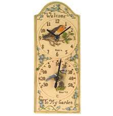 Outdoor Bird Clocks Thermometers