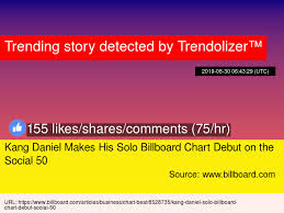 Kang Daniel Makes His Solo Billboard Chart Debut On The