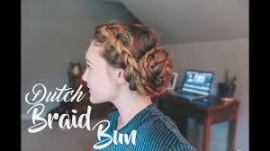 easy dutch braid bun apostolic hair