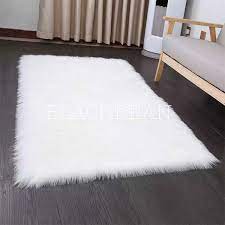 white fluffy carpet with best