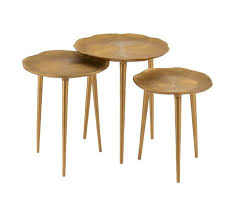Decorative Side Tables Round Engraving