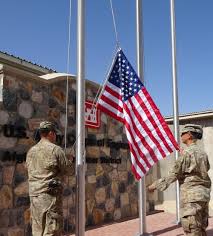 Joey hobbs proudly displays the american flag and the certificate given to him by american military personnel in afghanistan. Dvids News U S Flags Raised And Lowered On Patriot Day 9 11 In Afghanistan