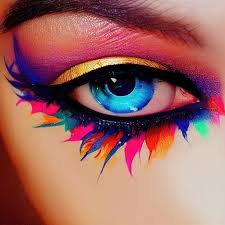 fantasy eye with beautiful makeup