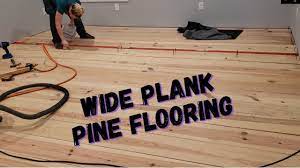 diy wide plank pine floors cut from