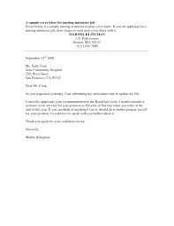 Example Of Cover Letter For Nursing Job My Wordpress Website