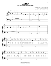 John lennon's imagine is among the most beloved songs of our time, and a natural favorite among pianists. Zero From Ralph Breaks The Internet Piano Sheet Music By Imagine Dragons Easy Piano