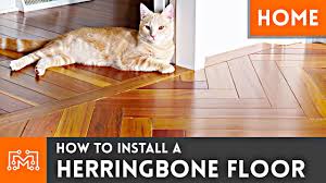 how to install a herringbone wood floor