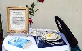 pow mia table at navy base in an