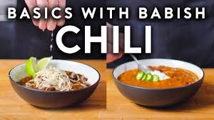 Carnivorous Chili & Vegetarian Chili | Basics with Babish - YouTube