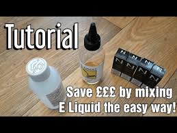 diy e liquid mixing is easy i mixed