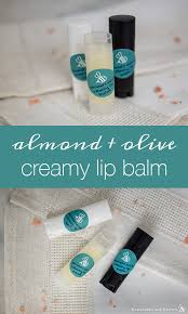 almond olive creamy lip balm