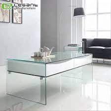 china curved glass coffee table with