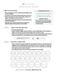 Ring Sizing Guide Sizing Jewlery Charts Ring Size Guide