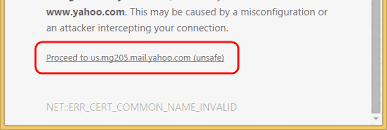 chrome byp your connection is not