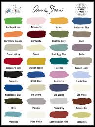 Annie Sloan Chalk Paint Colors 2016 Easy Craft Ideas