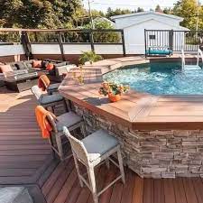 Epic Above Ground Pool With Deck Ideas