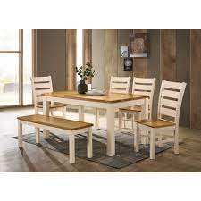 Best master furniture belle transitional rectangle dining table, oak/cream amazon $ 462.81. Chelsea Cream Oak Dining Set Des Kelly Interiors Where Quality Costs Less