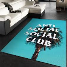 anti social club area rugs fashion