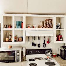 open shelves in kitchen how to create