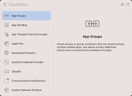 configuring app groups apple