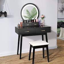 smool lighted vanity desk with mirror