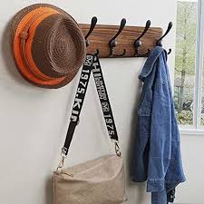 Dseap Coat Rack Wall Mounted 5 Tri