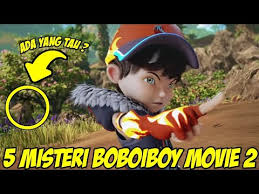 Dengan latar belakang gelap, gambar ini menyerupai poster film yang menampilkan tiap elemen karakternya. 5 Misteri Boboiboy Movie 2 Ada Yang Tau Youtube