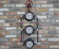 Industrial Wall Clock Vintage Retro